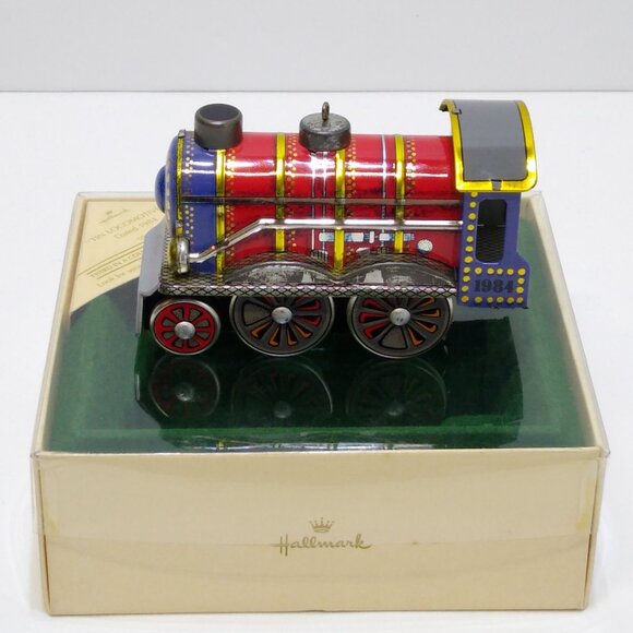 Hallmark Tin Locomotive 1984 Keepsake Ornament QX440-4 #3 In Series - Picture 2 of 8